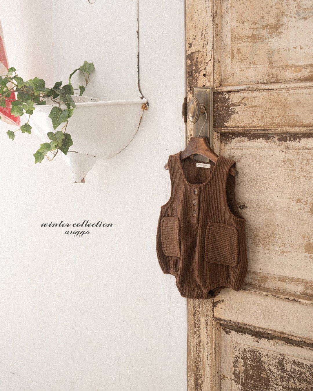 (予約) anggo / Pocky overall romper