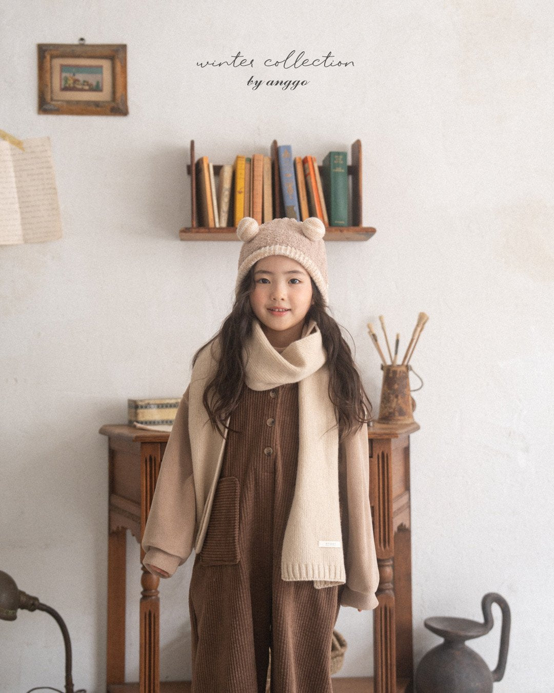 (予約) anggo / Knitwear muffler