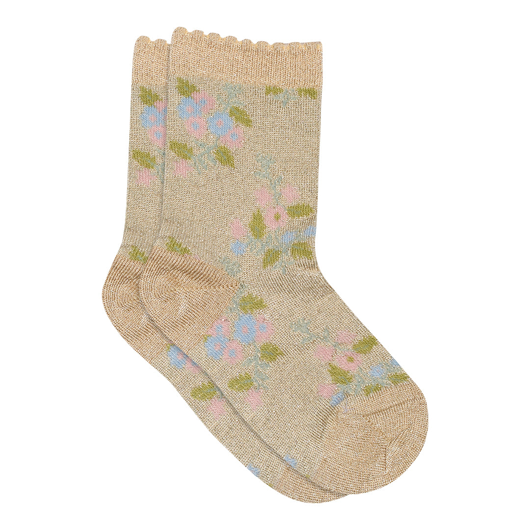 mp Denmark / Lotte glitter socks Champagne Beige