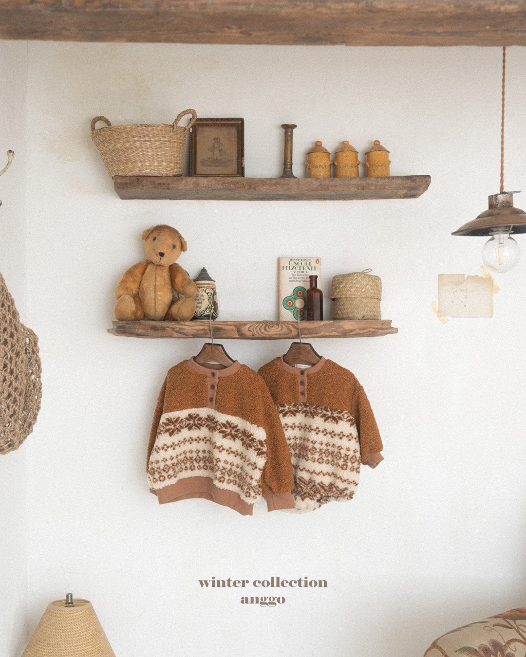 (予約) anggo / Pecan romper