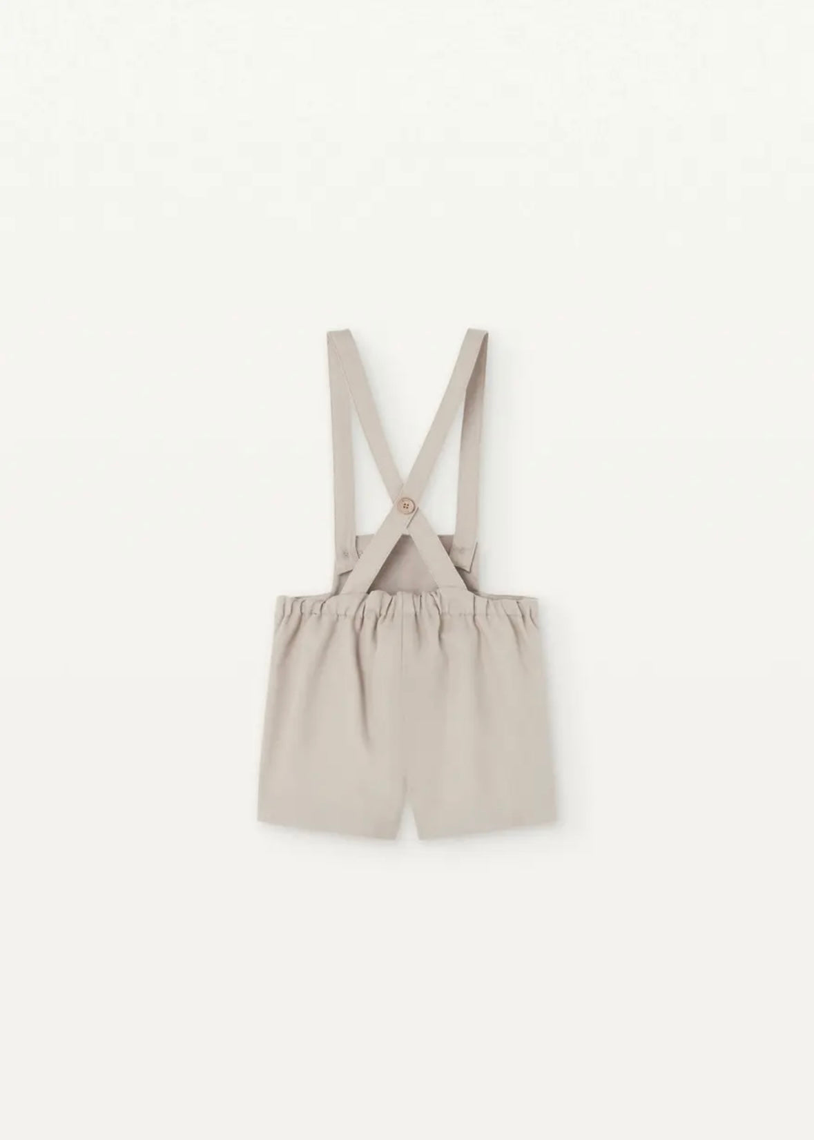 Popelin / Sand panelled dungarees