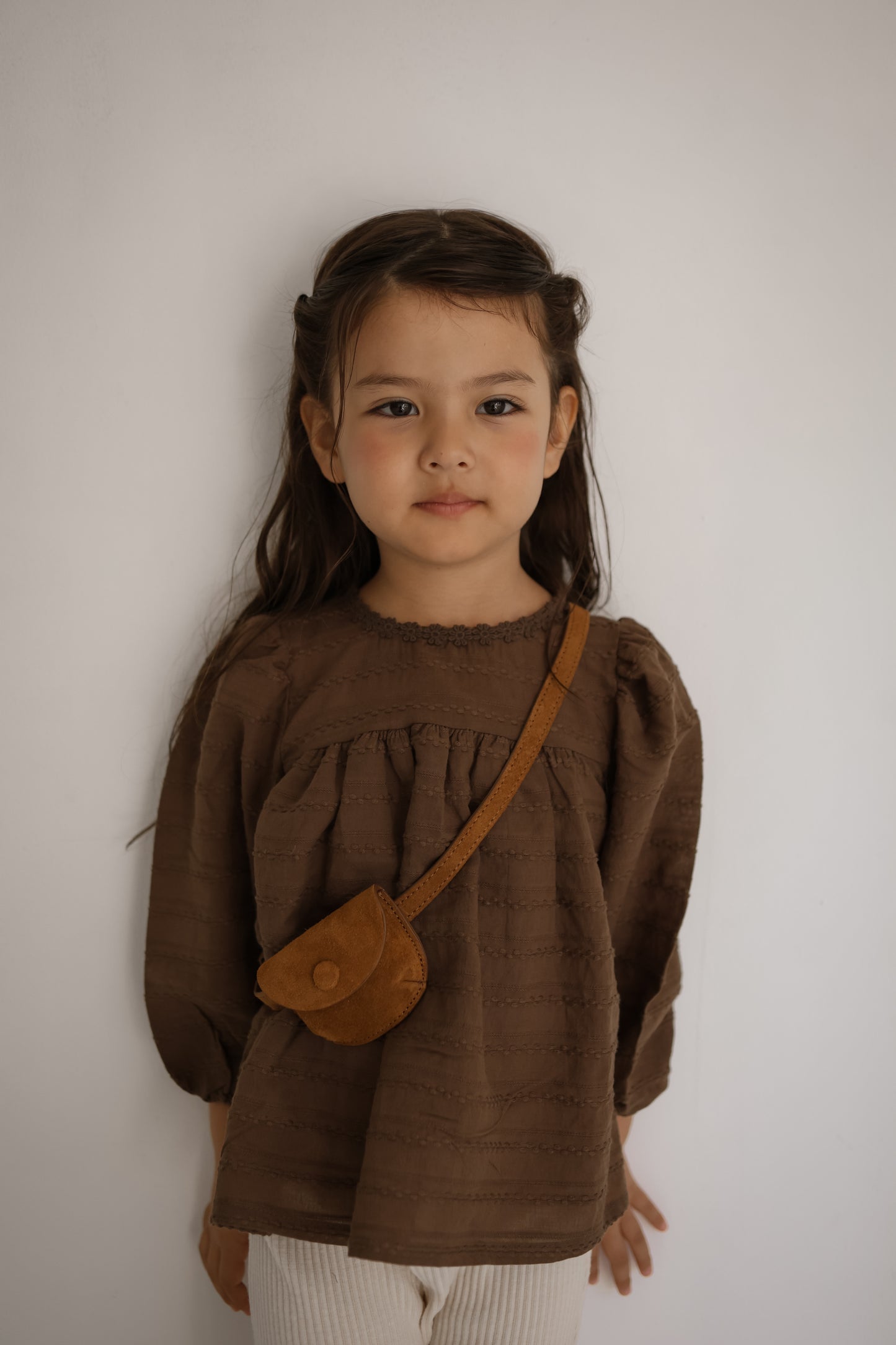 the beige / Jacquard Blouse
