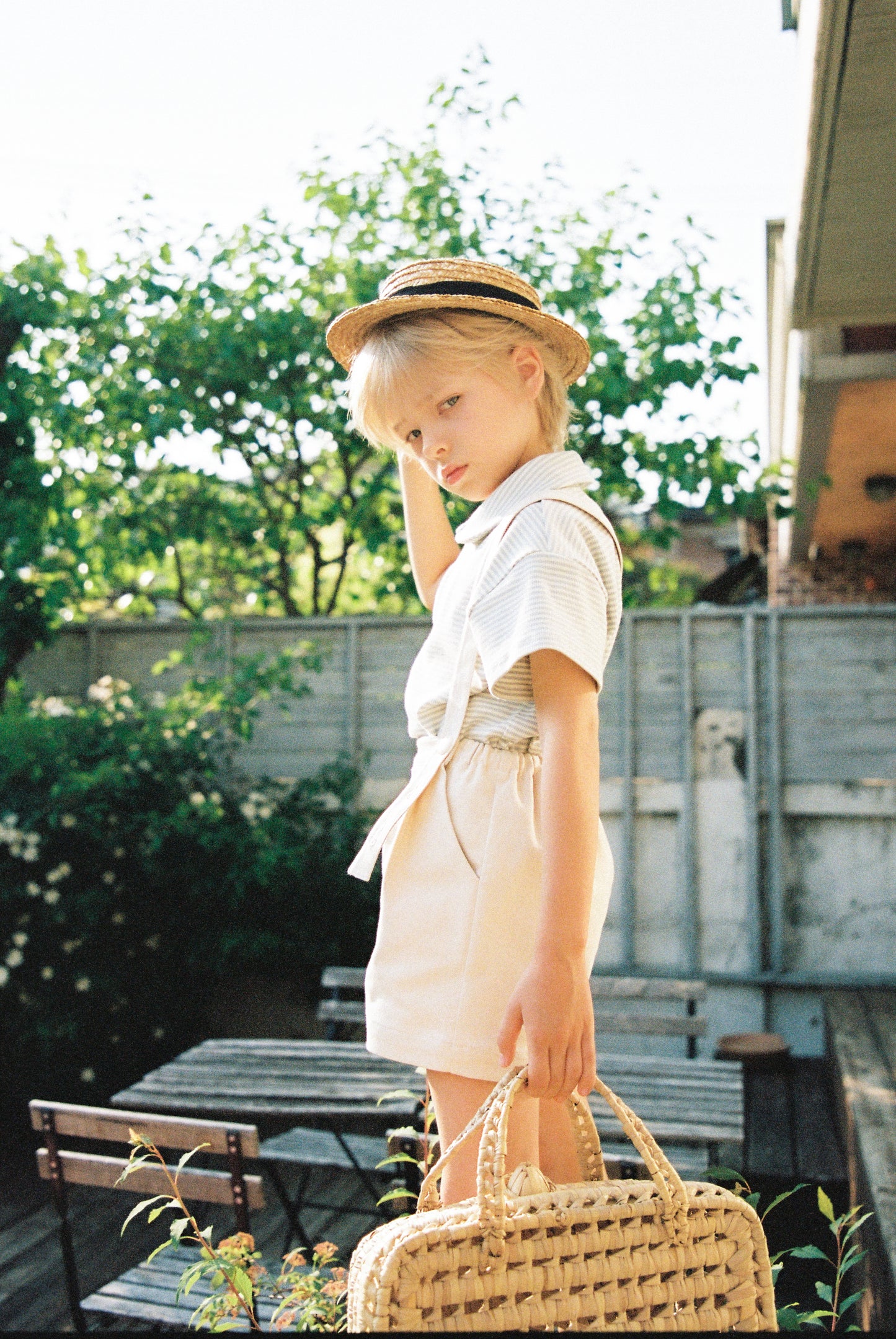 inné / suspender short pants