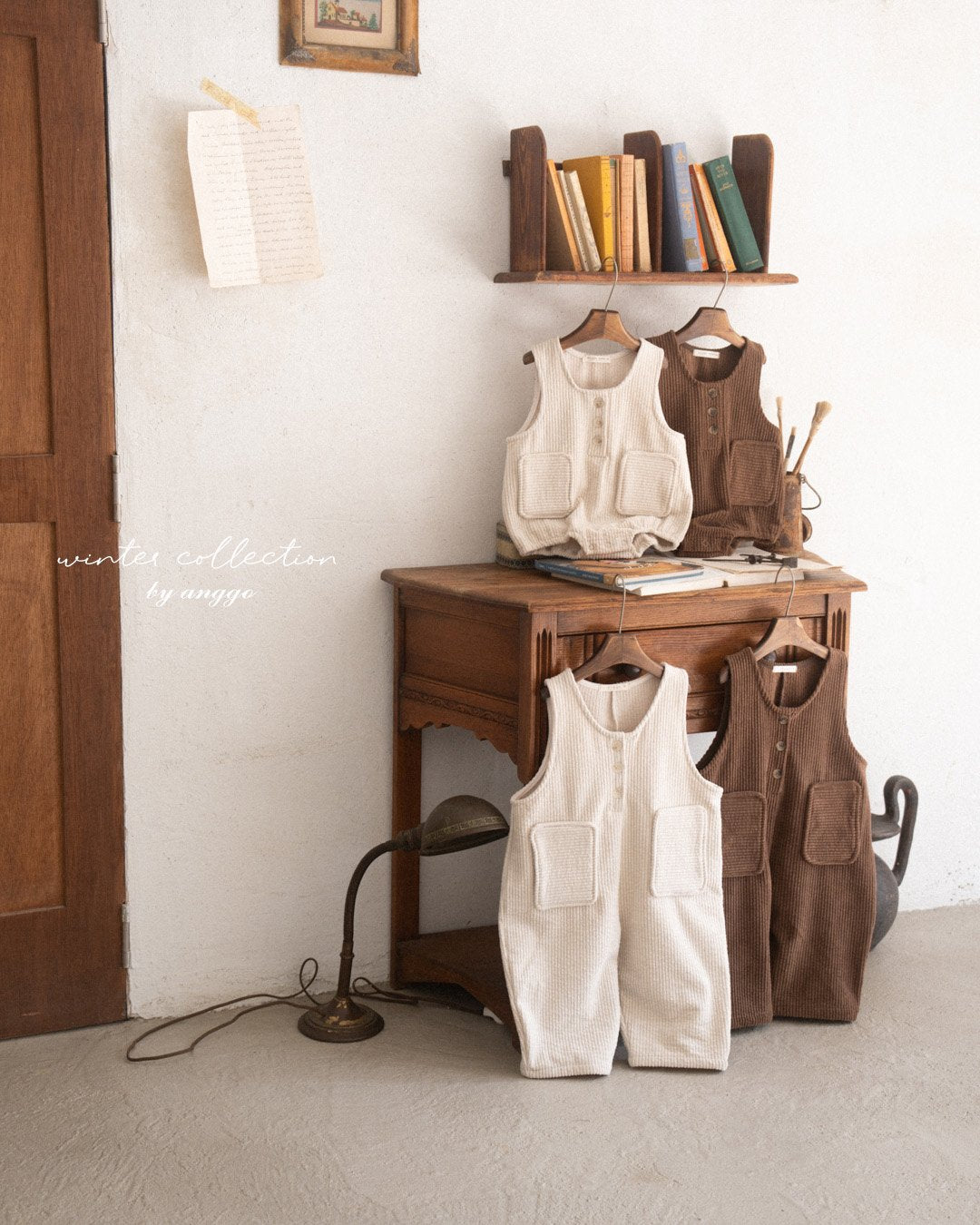 (予約) anggo / Pocky overall romper