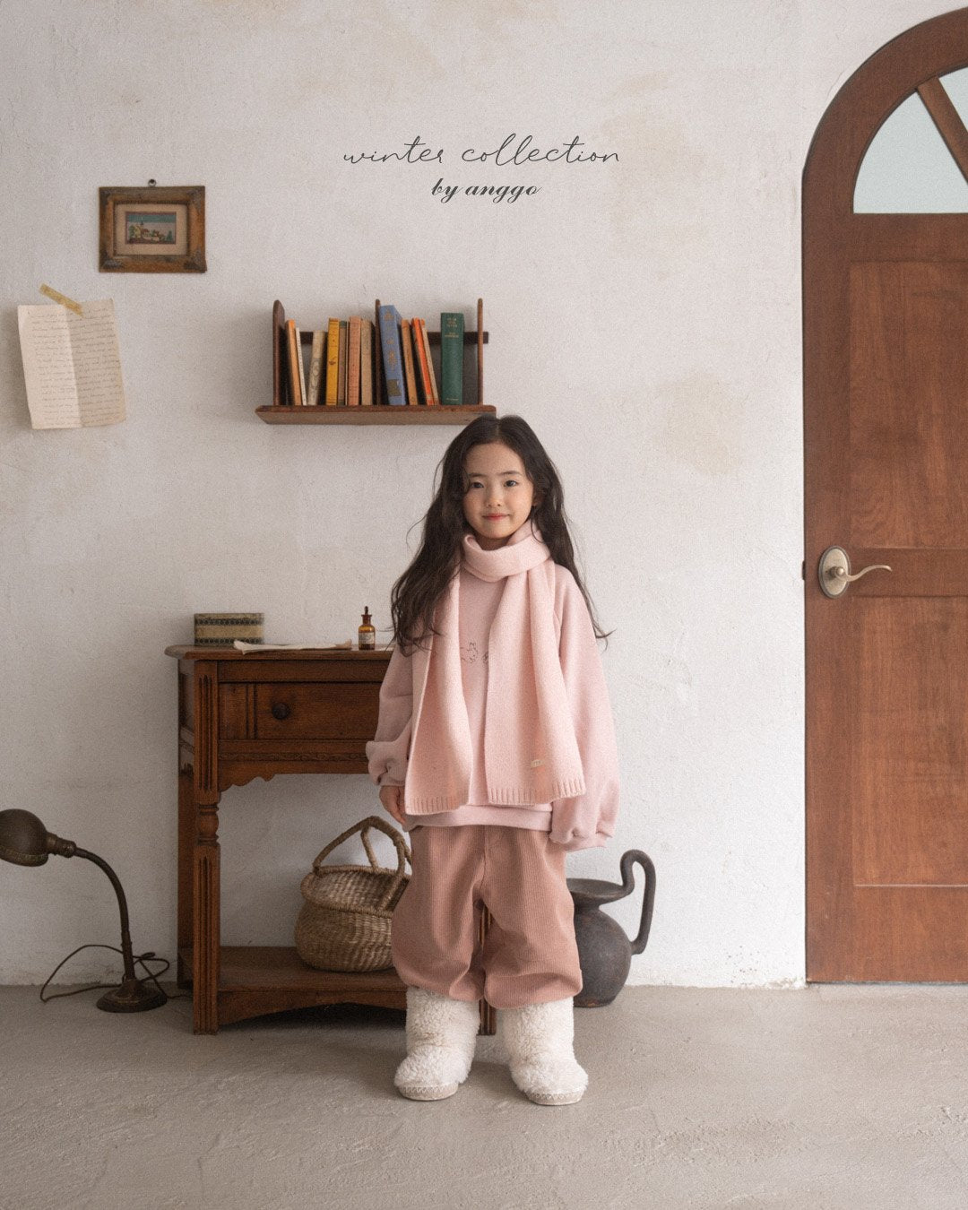 (予約) anggo / Knitwear muffler