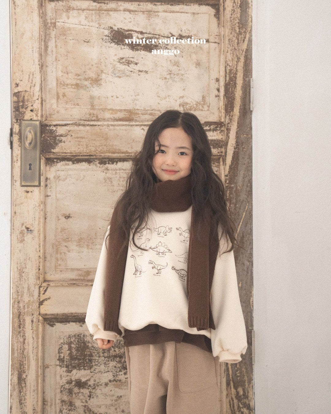 (予約) anggo / Knitwear muffler