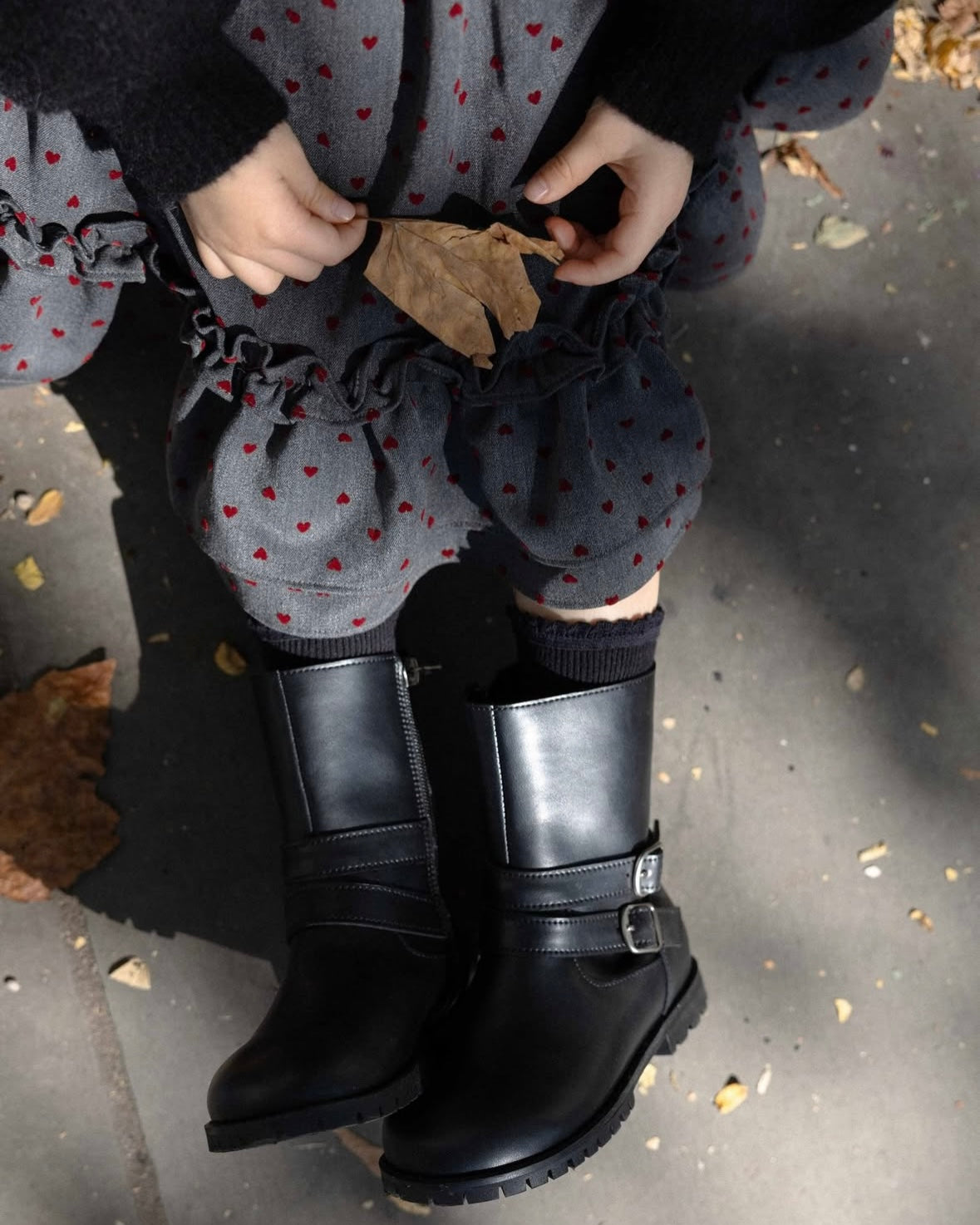 (送料無料)wonny ribbon / Heart dot skirt