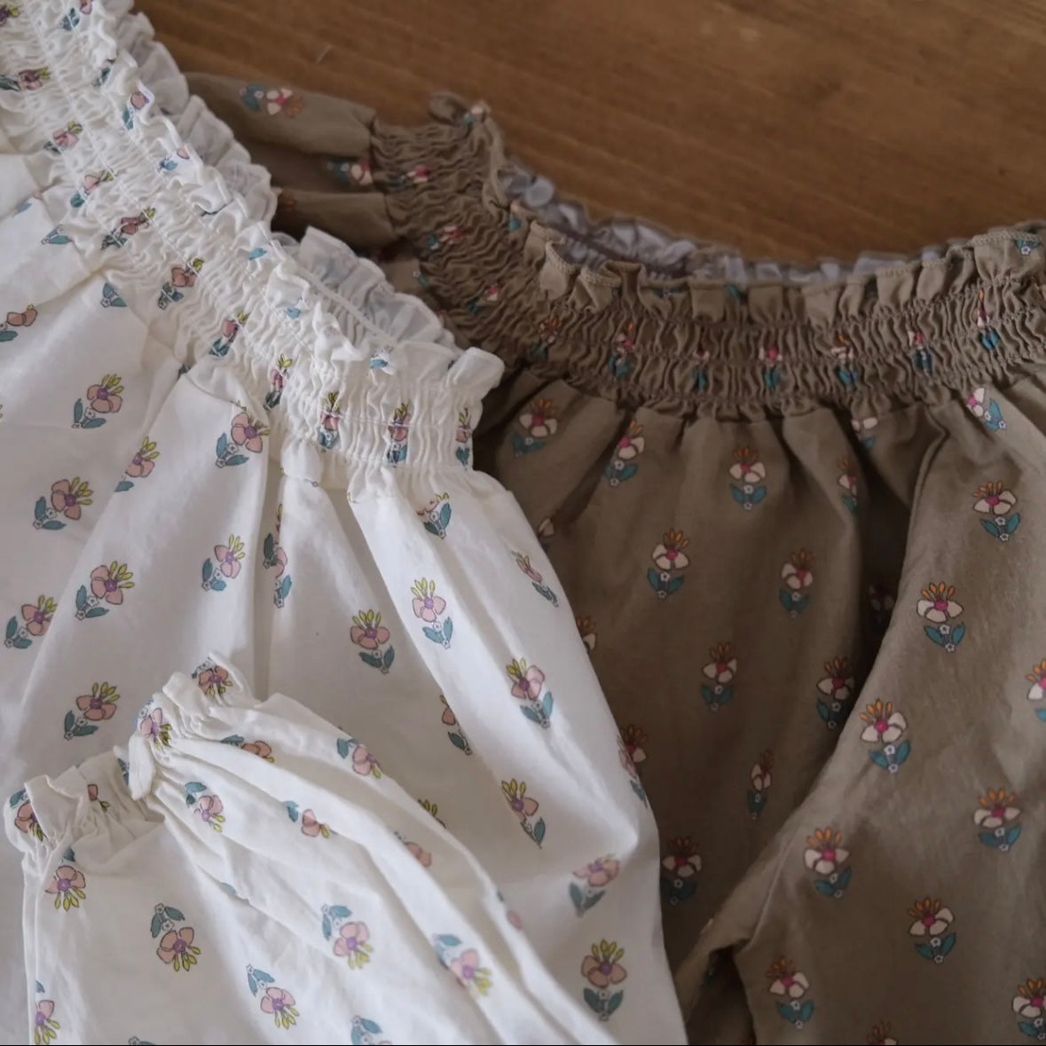 mini beige / Smoke blouse