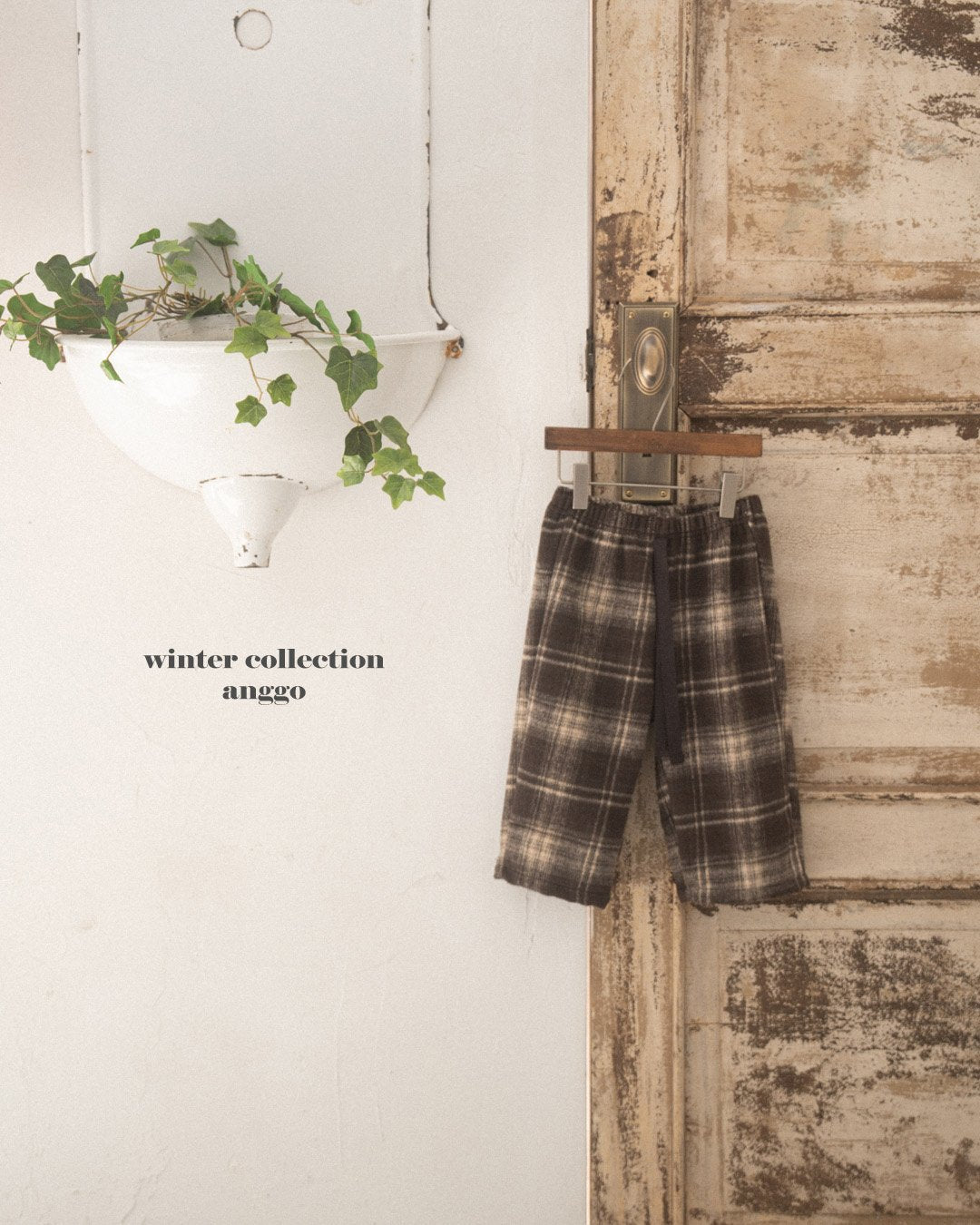 (予約) anggo / Chex pants