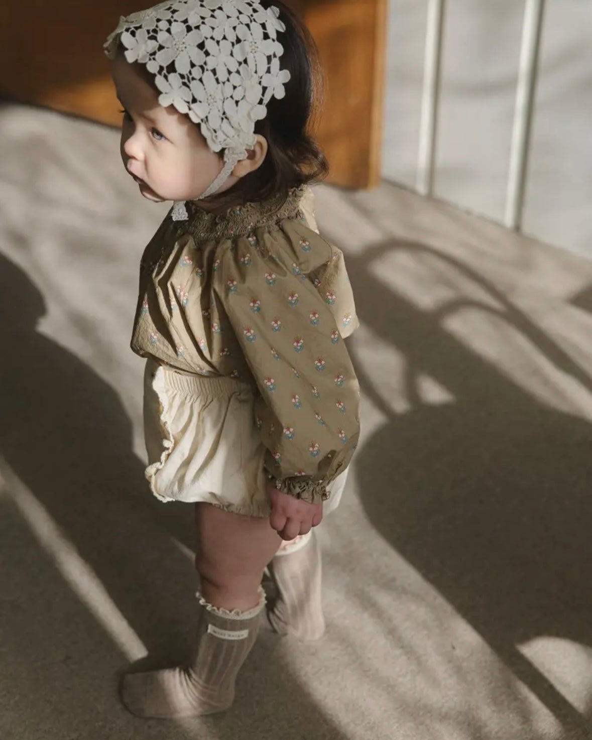 mini beige / Smoke blouse