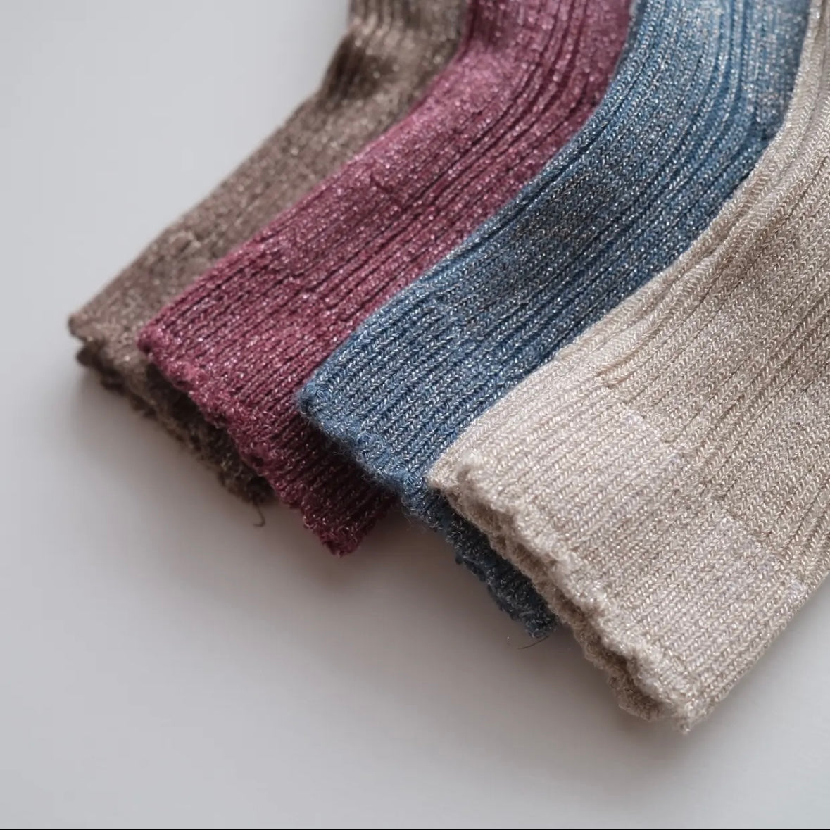 mp Denmark / Celosia glitter socks ECRU