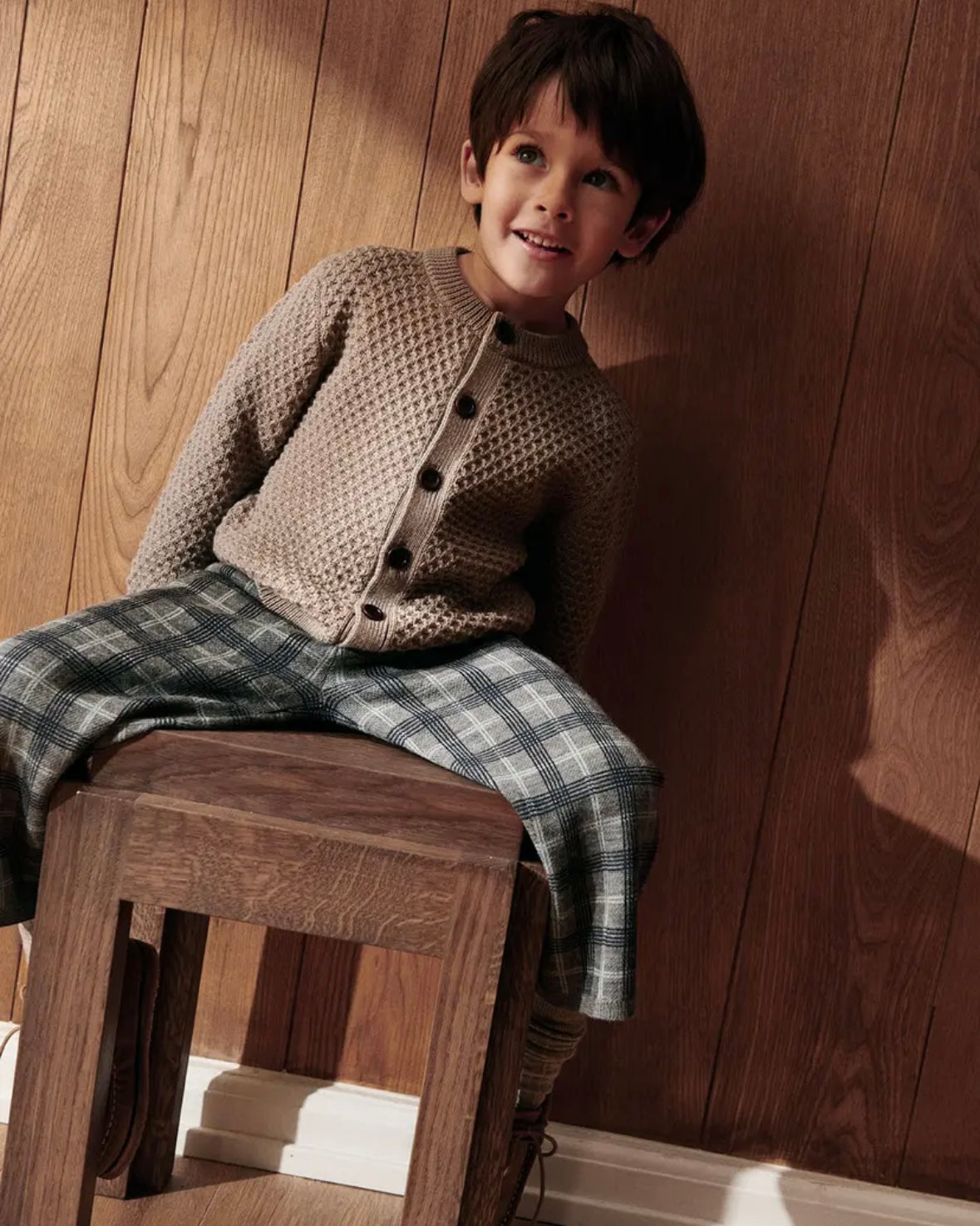 FUB / Check pants grey melange