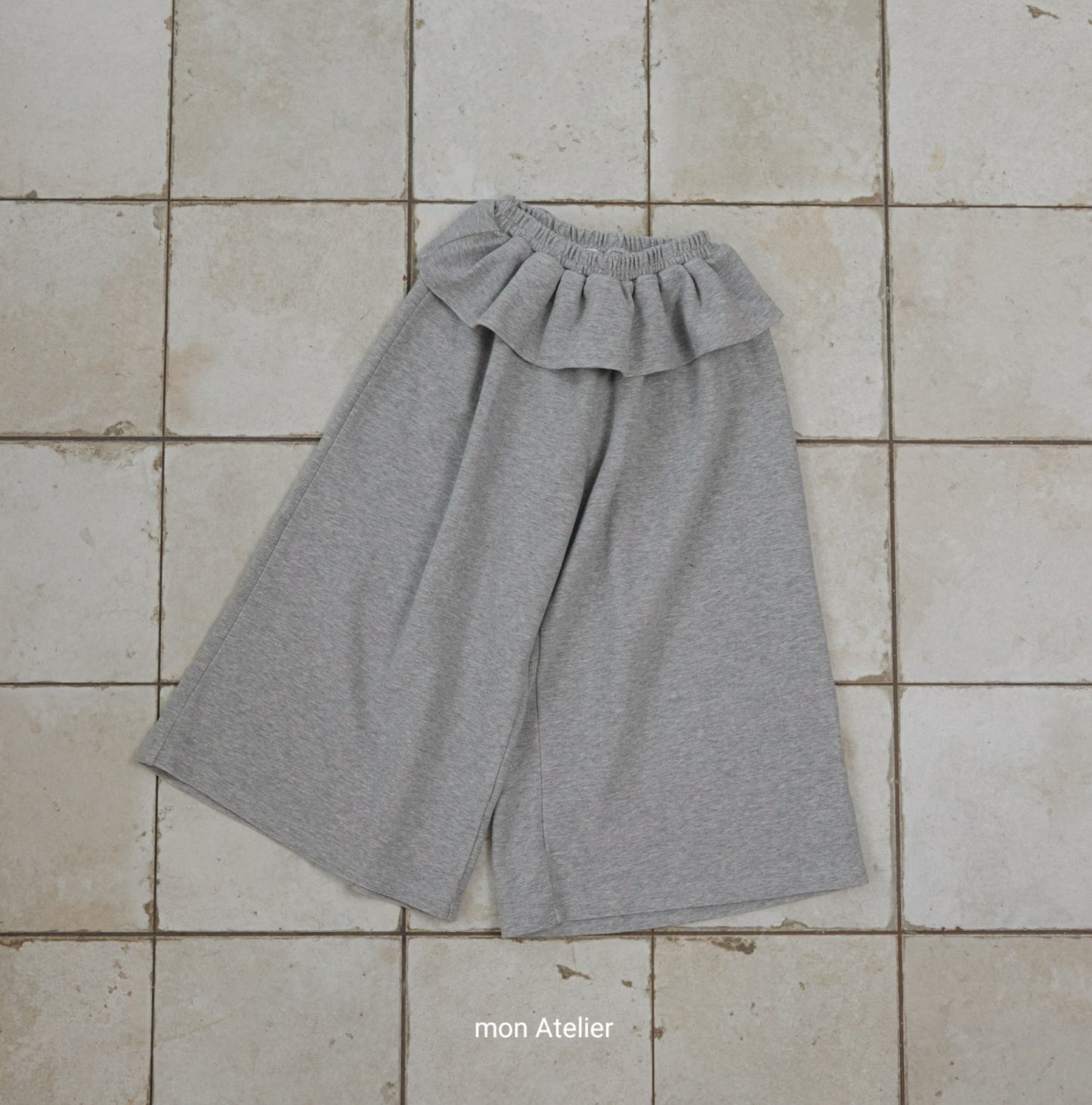 (予約) mon Atelier / ruffle pants