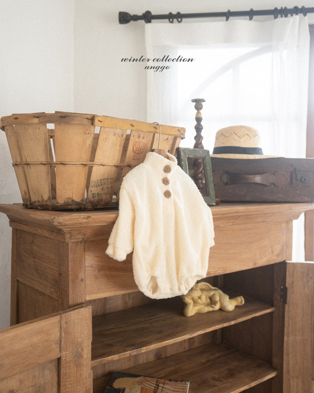 (予約) anggo / Whipped cream romper