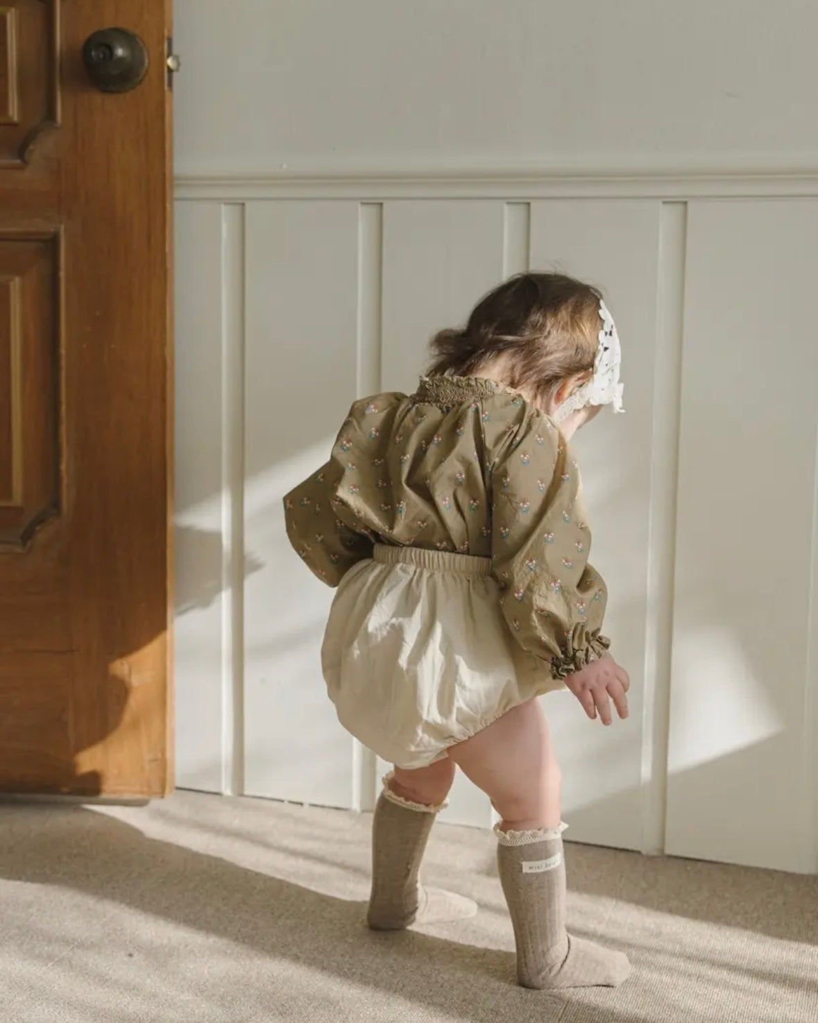 mini beige / Smoke blouse