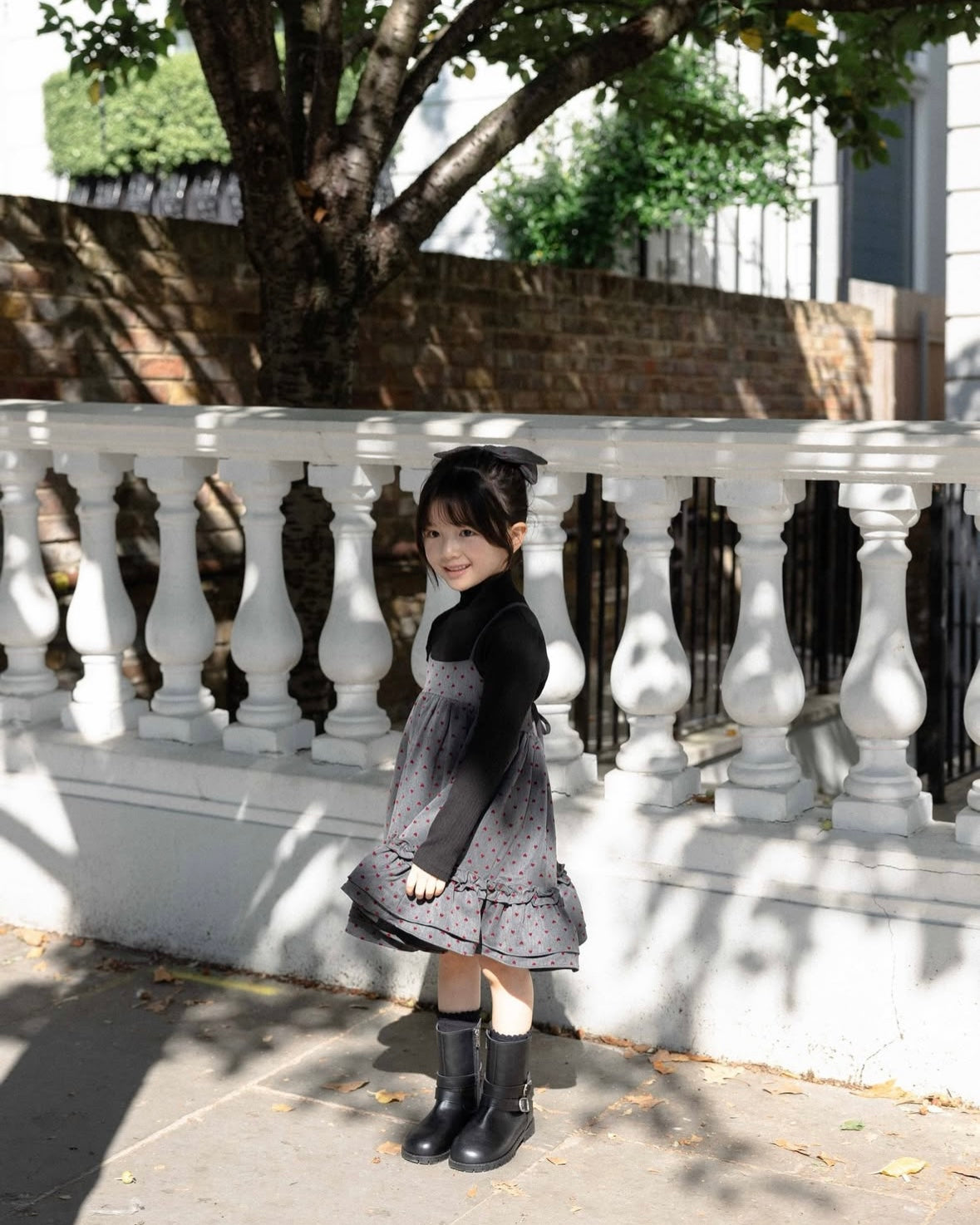 (送料無料)wonny ribbon / Heart dot skirt