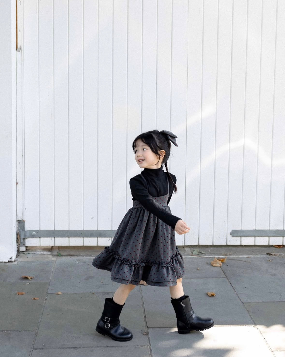 (送料無料)wonny ribbon / Heart dot skirt