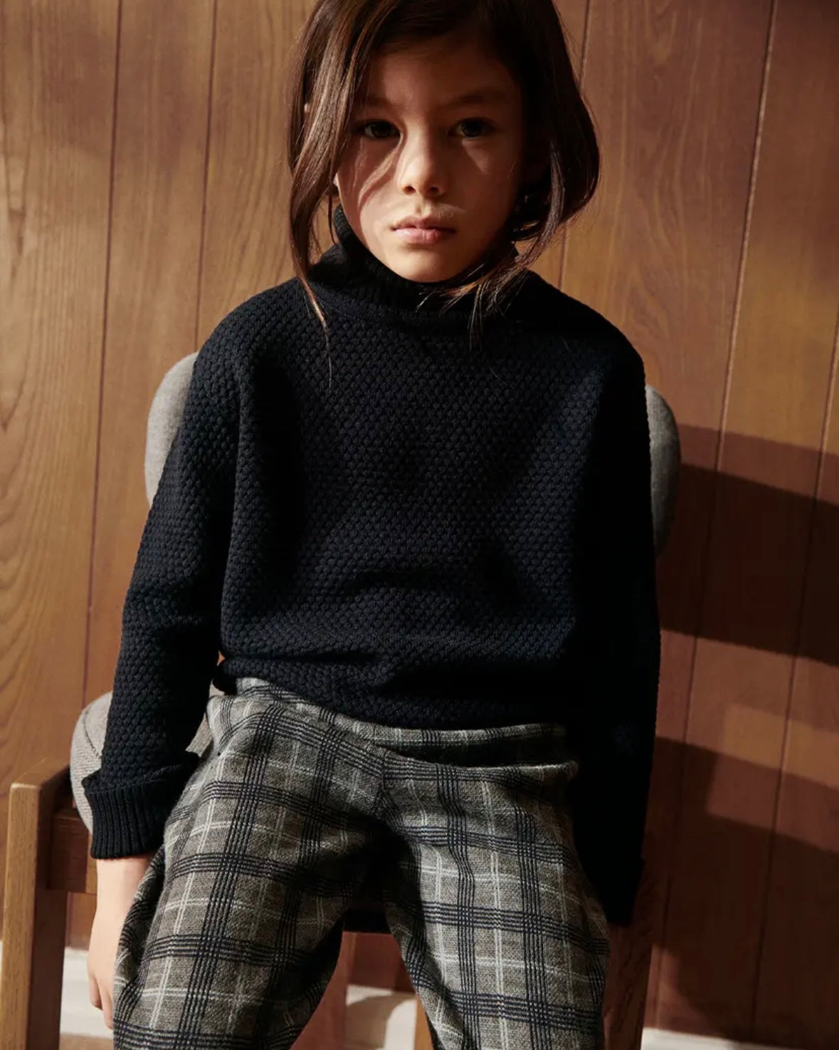 FUB / Check pants grey melange