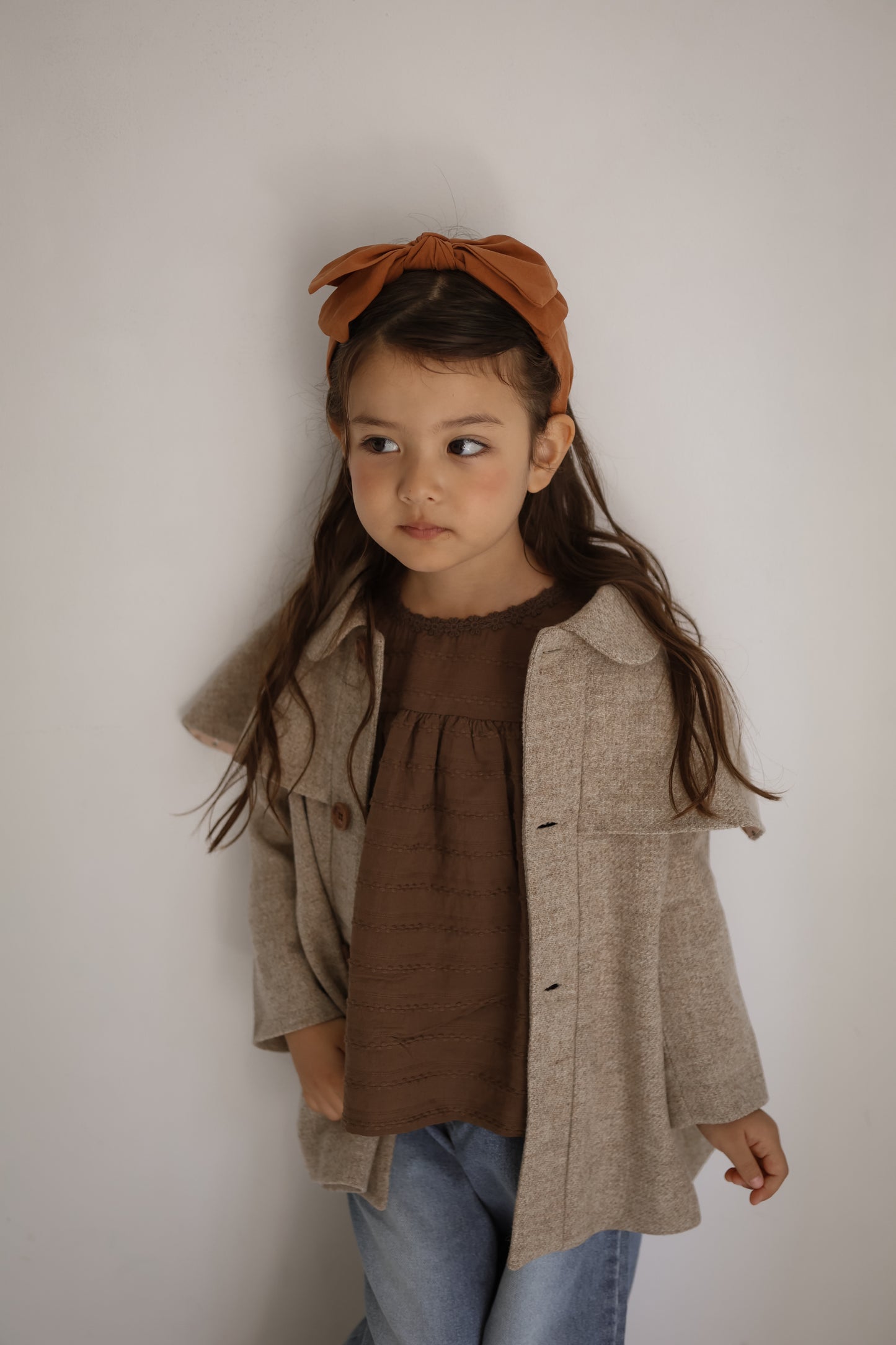 the beige / Jacquard Blouse