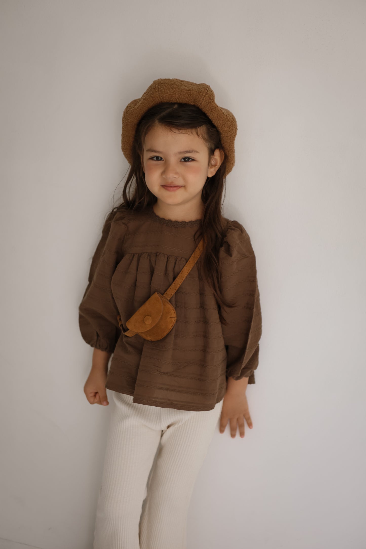 the beige / Jacquard Blouse