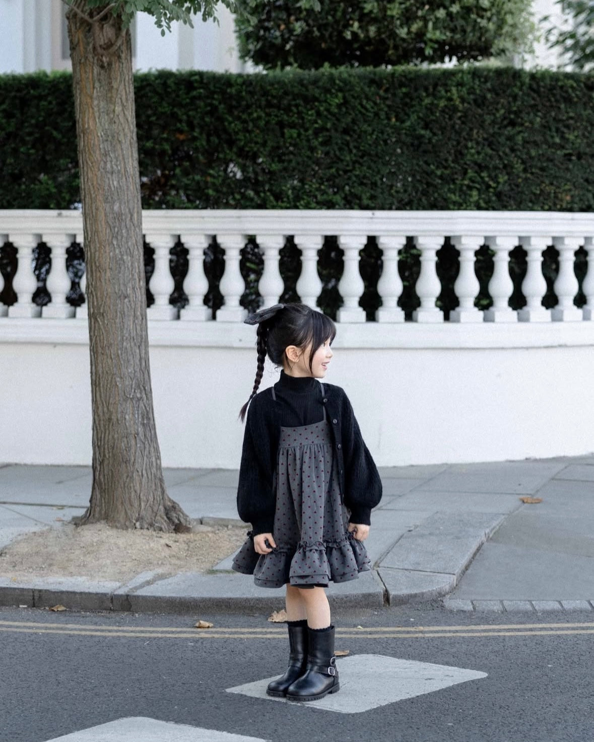 (送料無料)wonny ribbon / Heart dot skirt