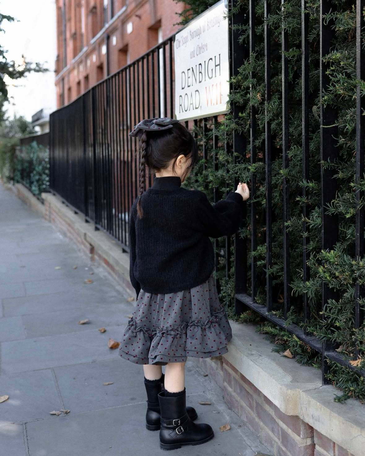 (送料無料)wonny ribbon / Heart dot skirt