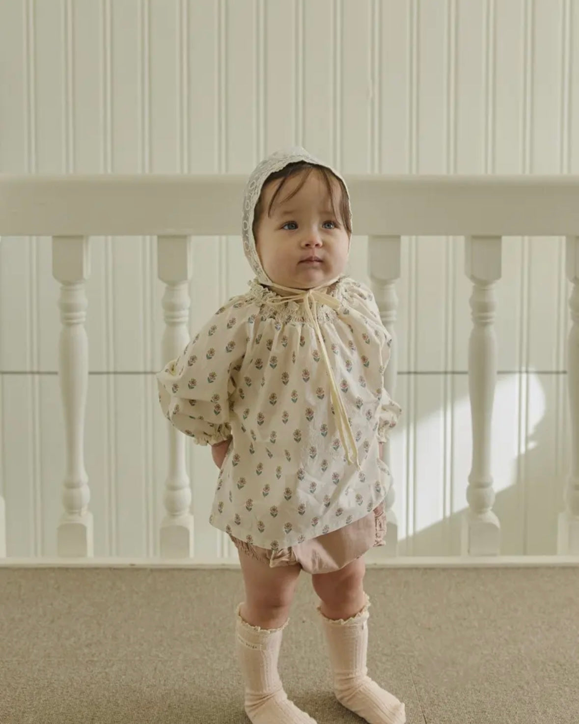 mini beige / Smoke blouse