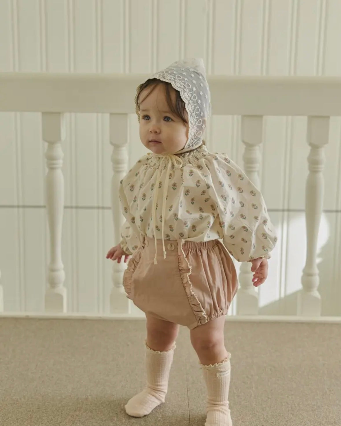 mini beige / Smoke blouse