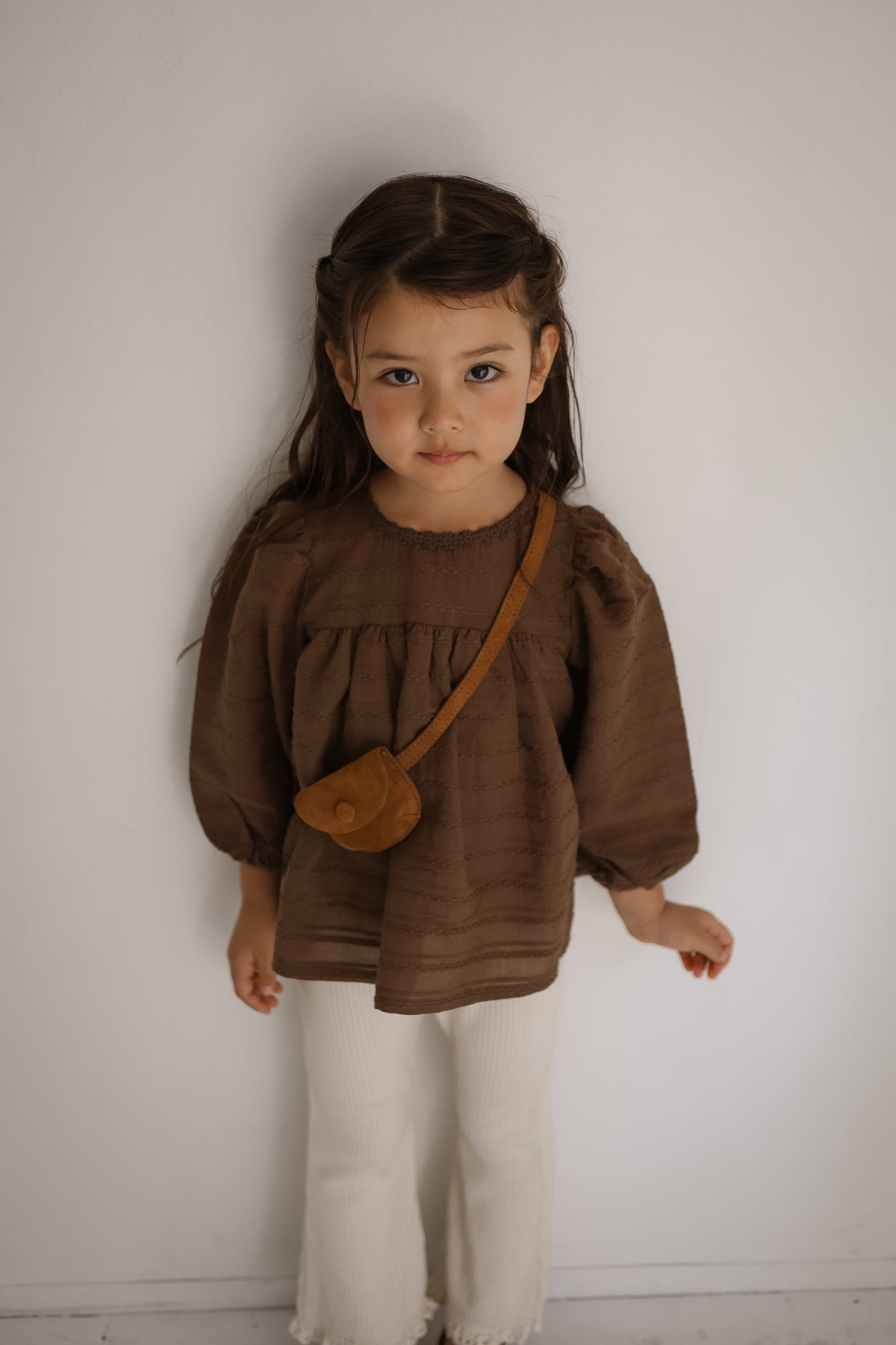 the beige / Jacquard Blouse
