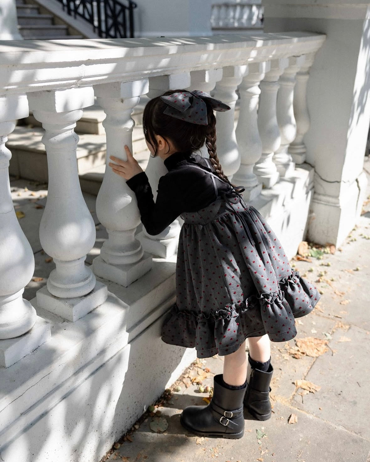 (送料無料)wonny ribbon / Heart dot skirt