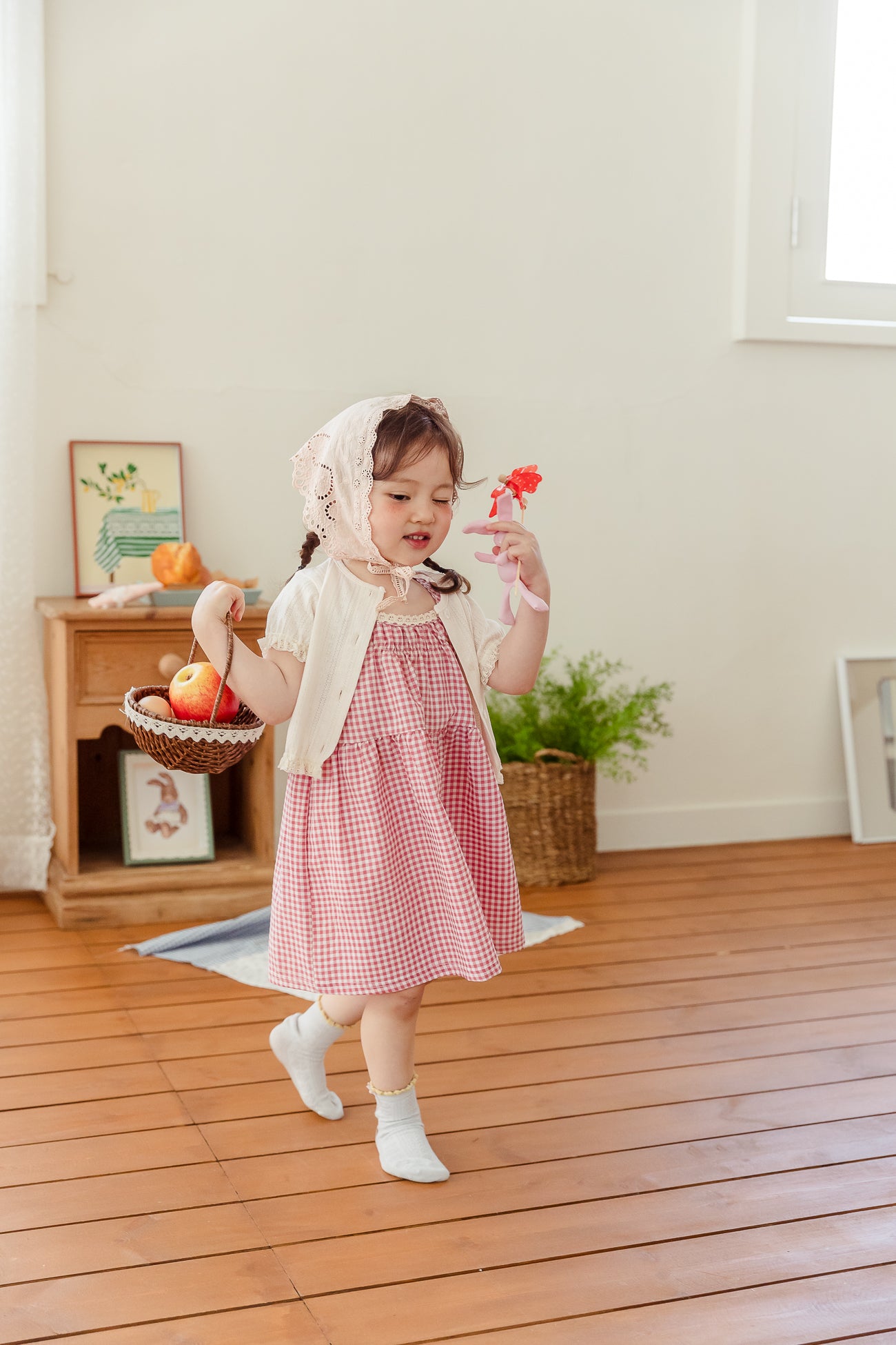 (取り寄せ) milk powder / Check Dress