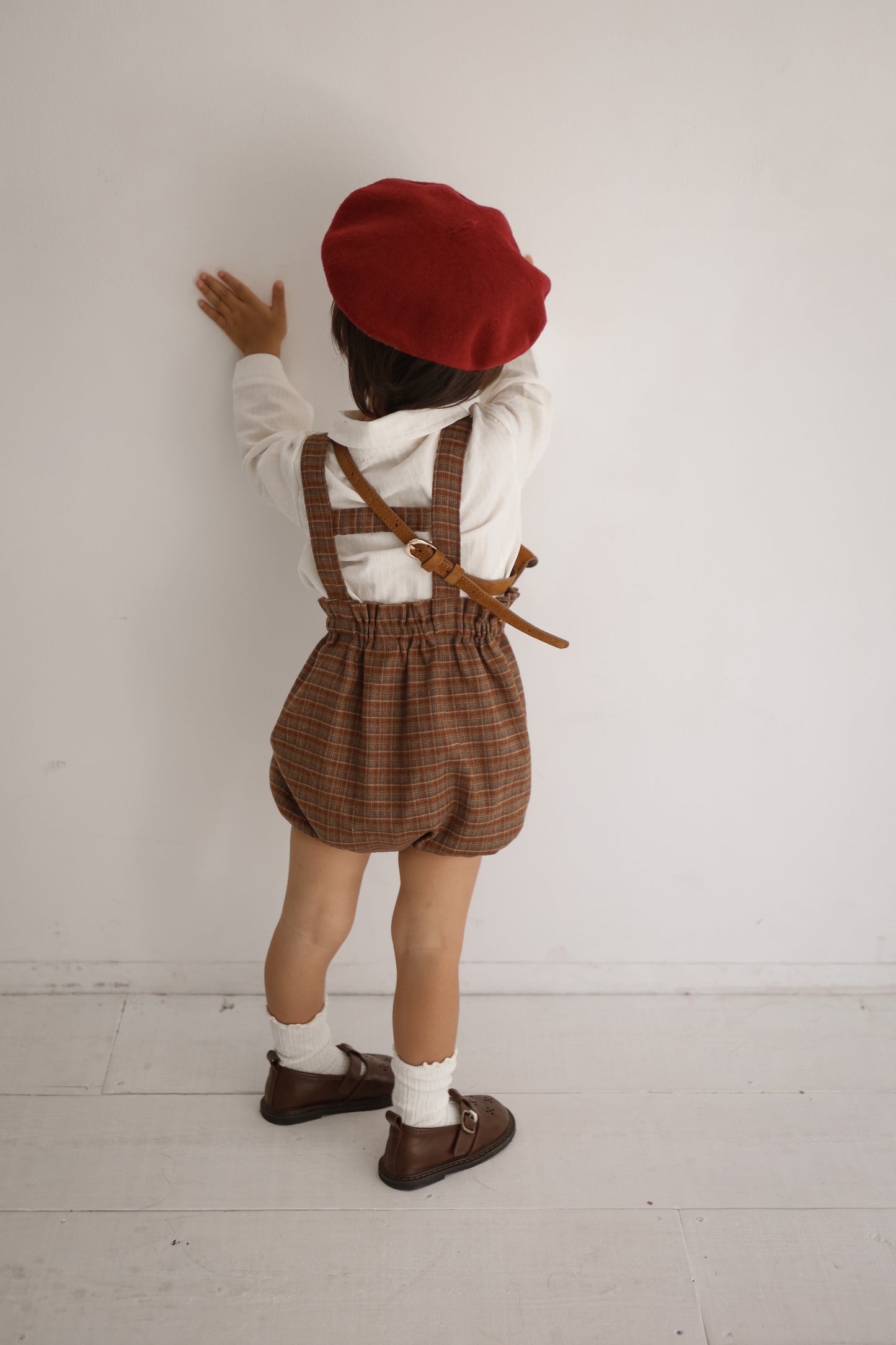mimi market / Check suspender blommer