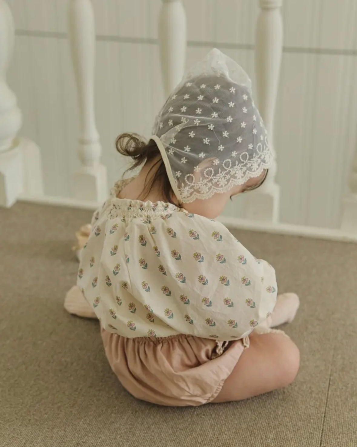 mini beige / Smoke blouse