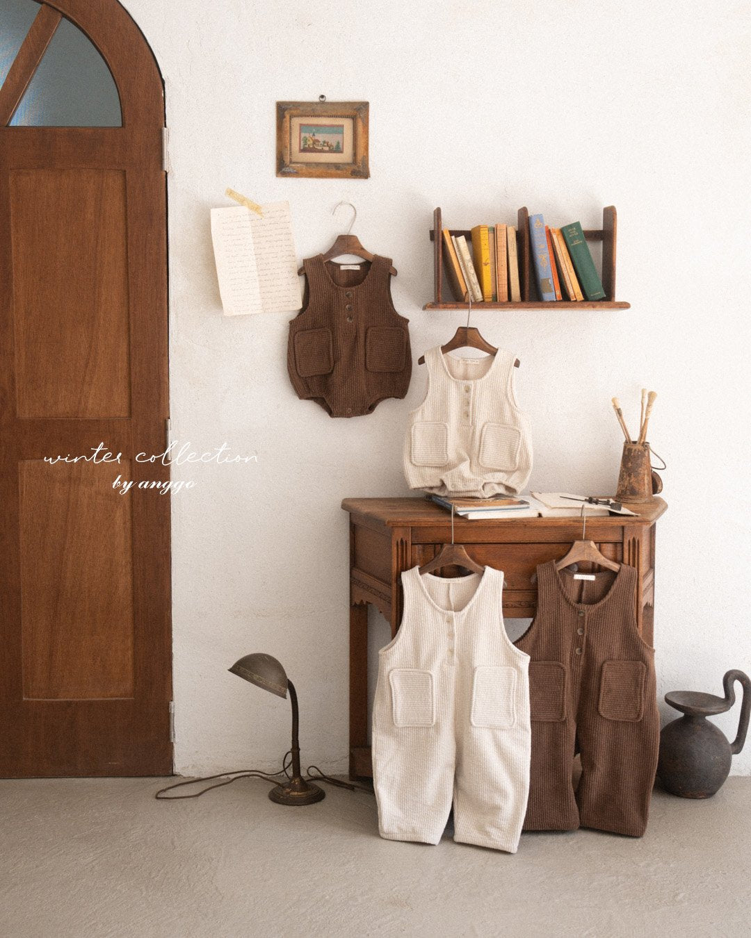 (予約) anggo / Pocky overall romper