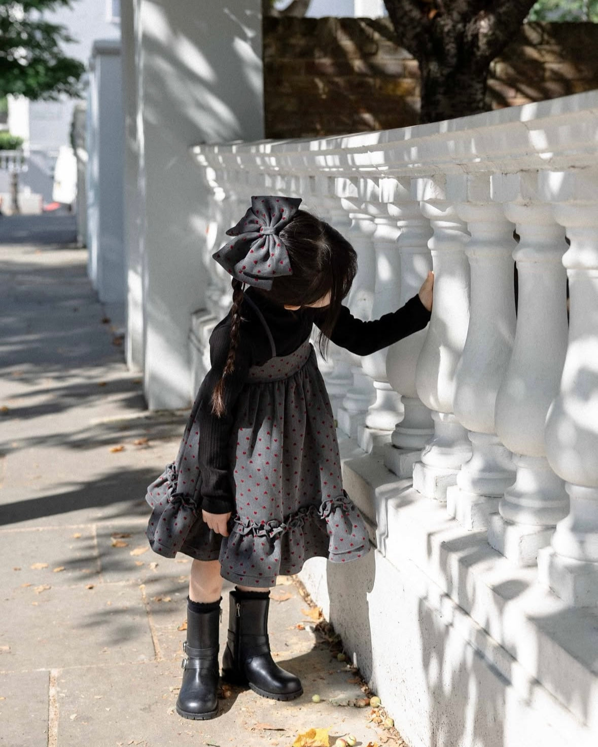 (送料無料)wonny ribbon / Heart dot skirt