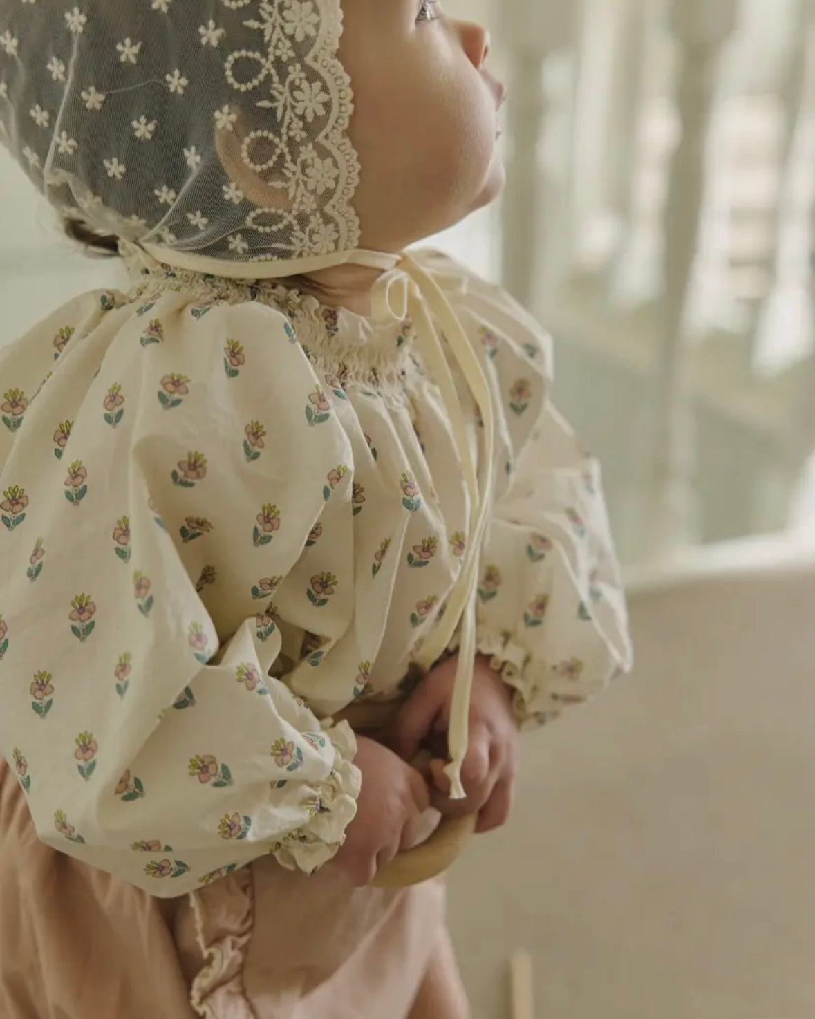 mini beige / Smoke blouse