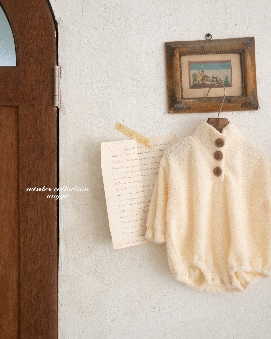 (予約) anggo / Whipped cream romper