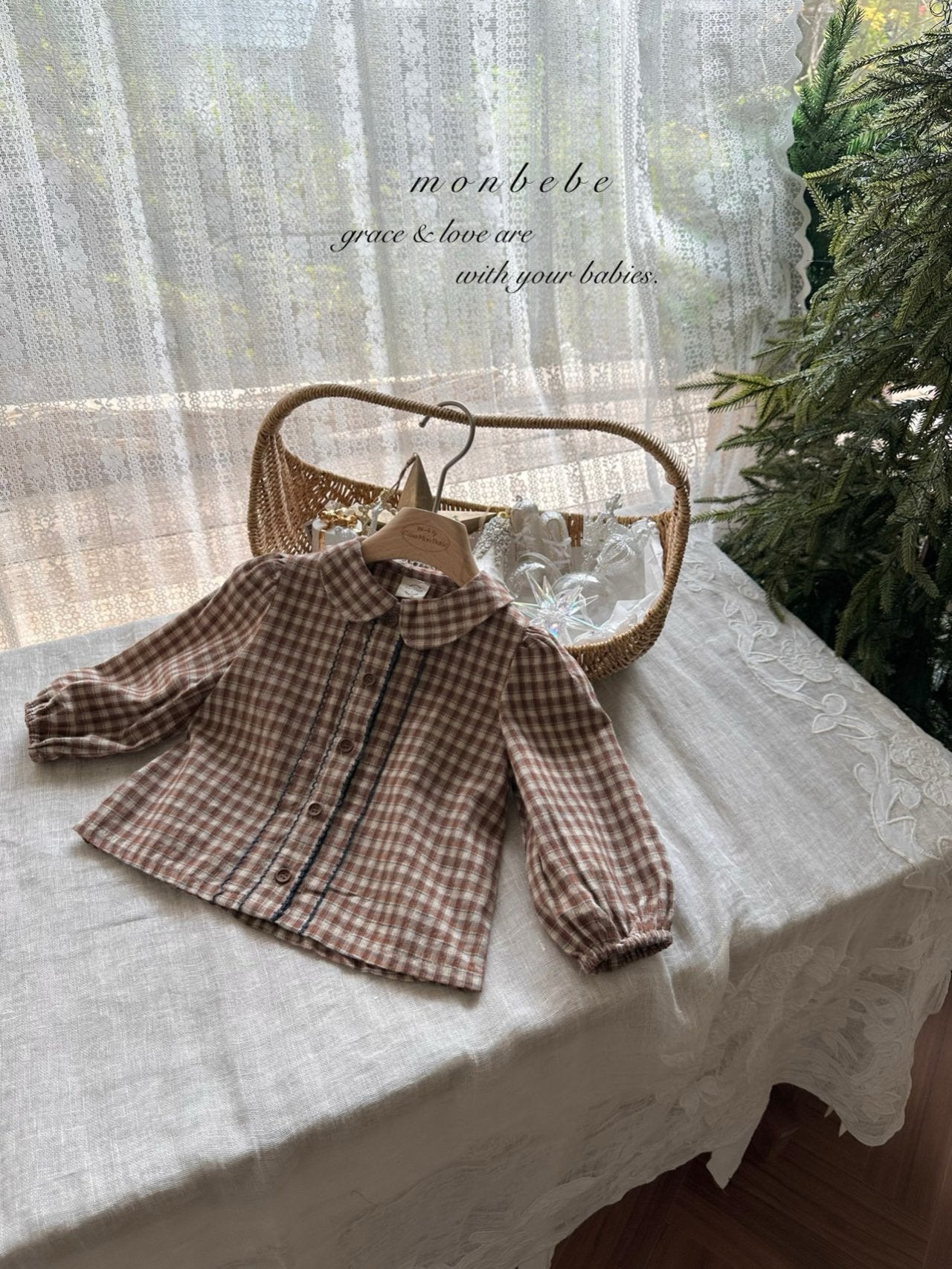 (予約) monbebe /  Lumino blouse