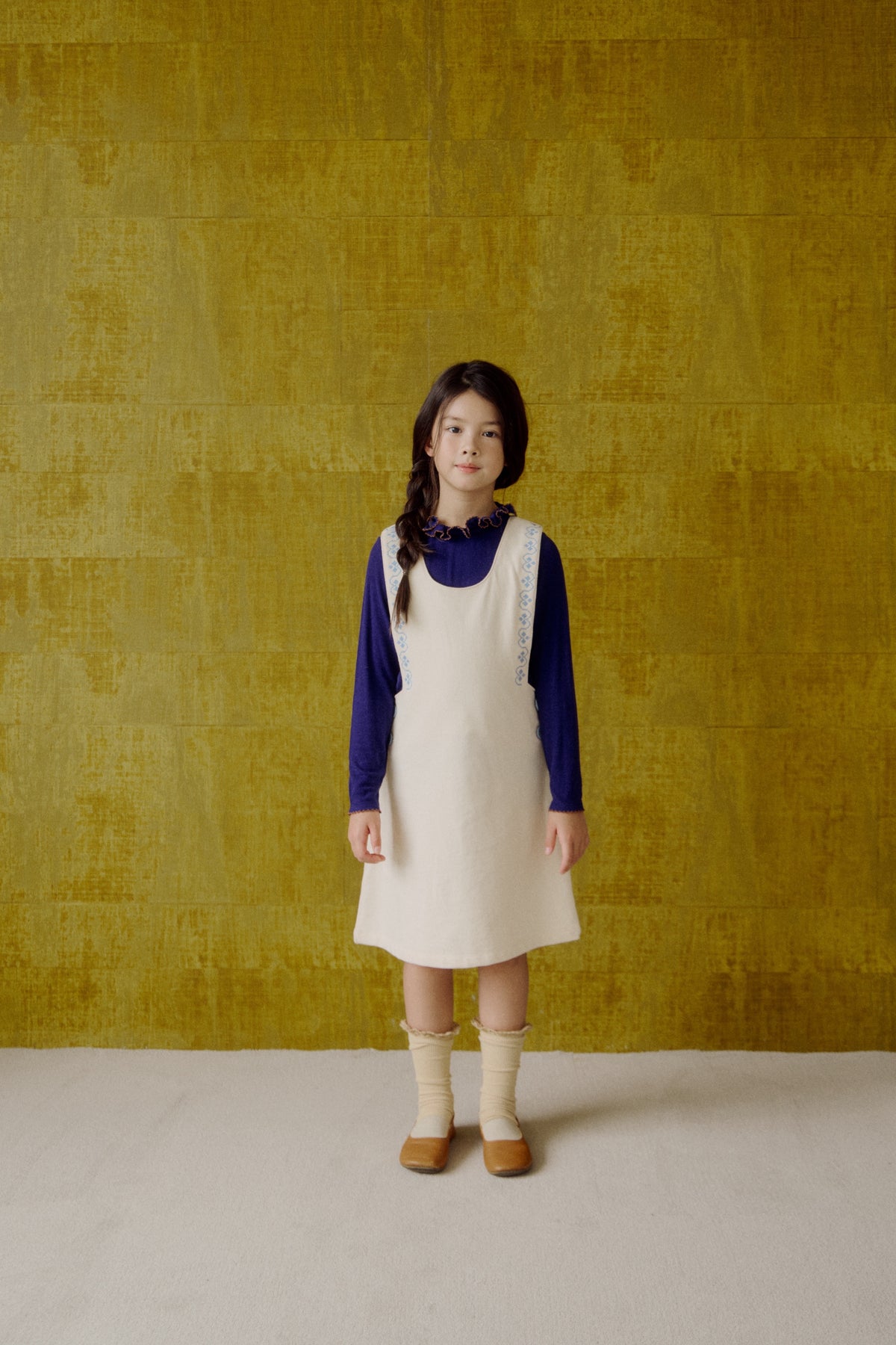 (予約) Saint Ella / Elodie Jumper Dress - macadamia