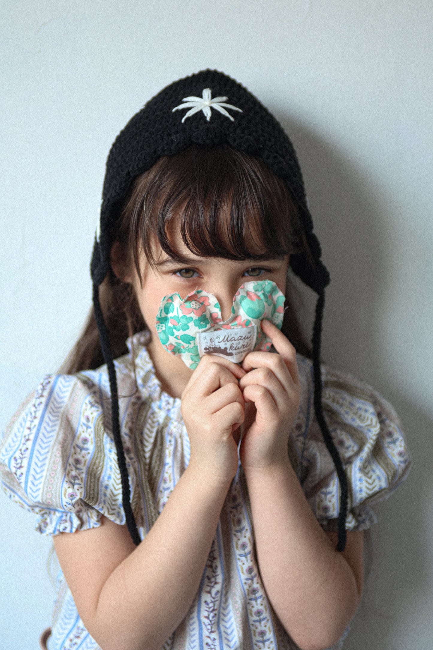 mazukuri / Embroidry bonnet Light brown