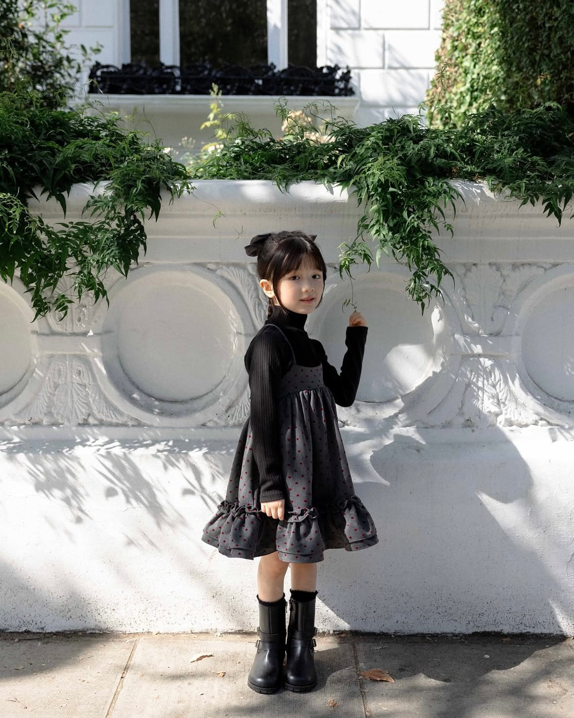 (送料無料)wonny ribbon / Heart dot skirt