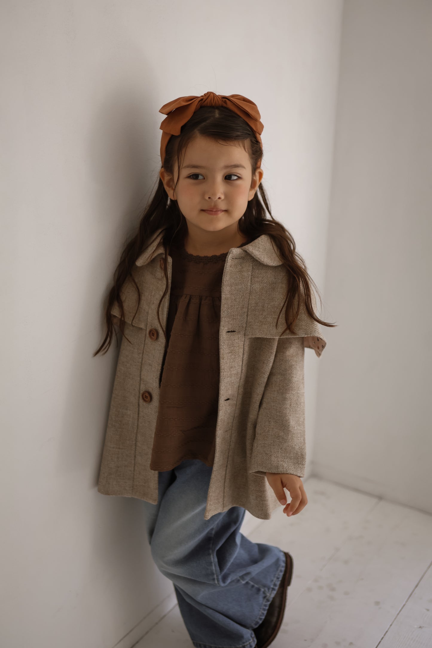 the beige / Jacquard Blouse