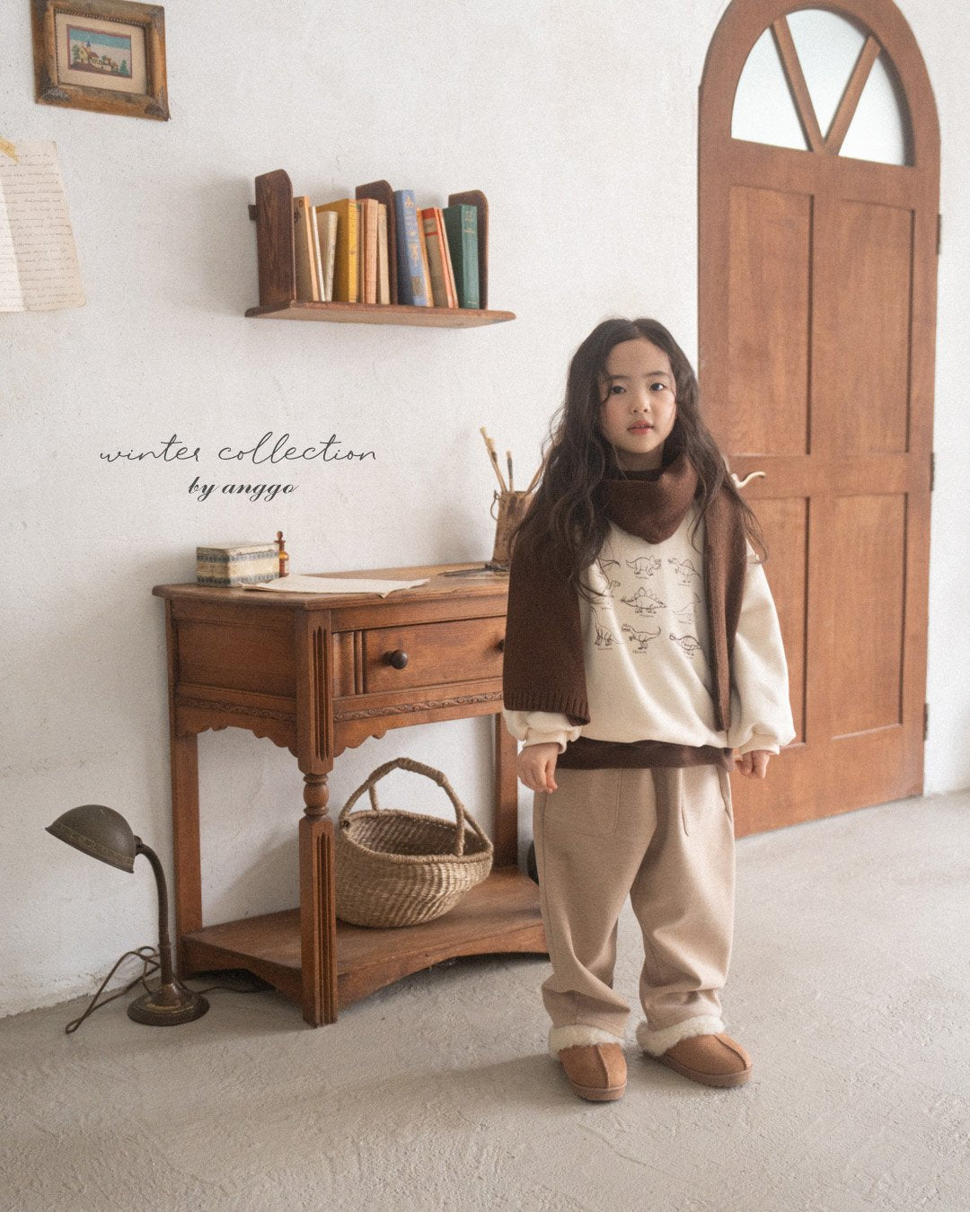 (予約) anggo / Knitwear muffler