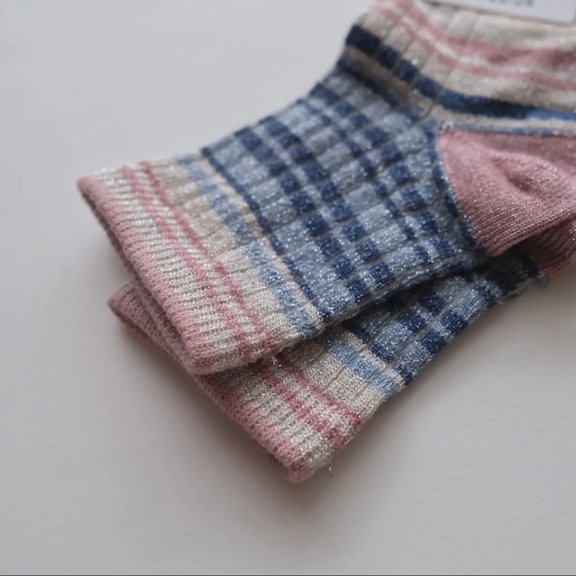 mp Denmark / Vilma glitter socks SOFT MAUVE