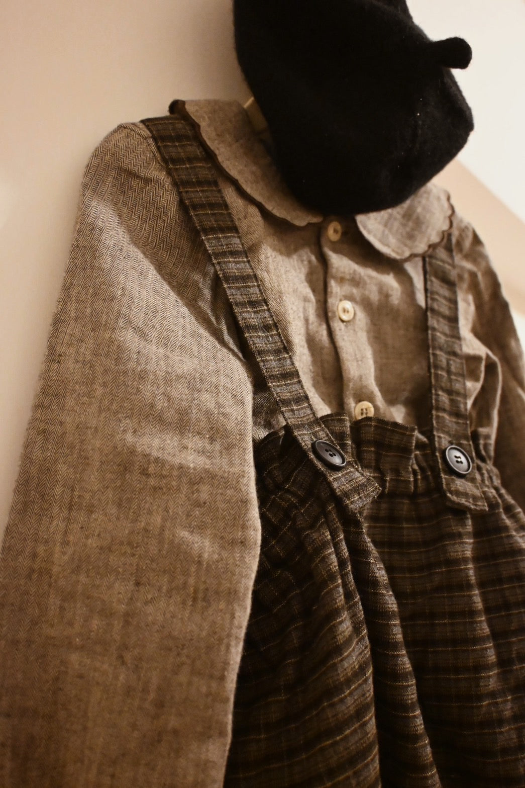 mimi market / Check suspender blommer