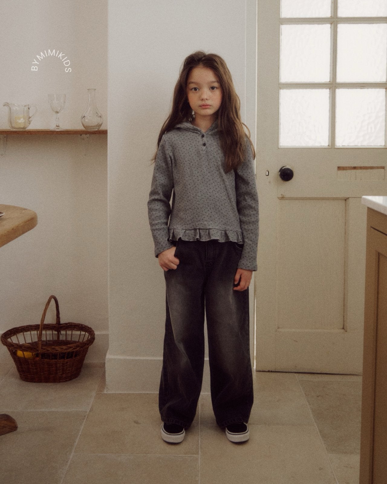 BY MIMI / Brushed Denim pants