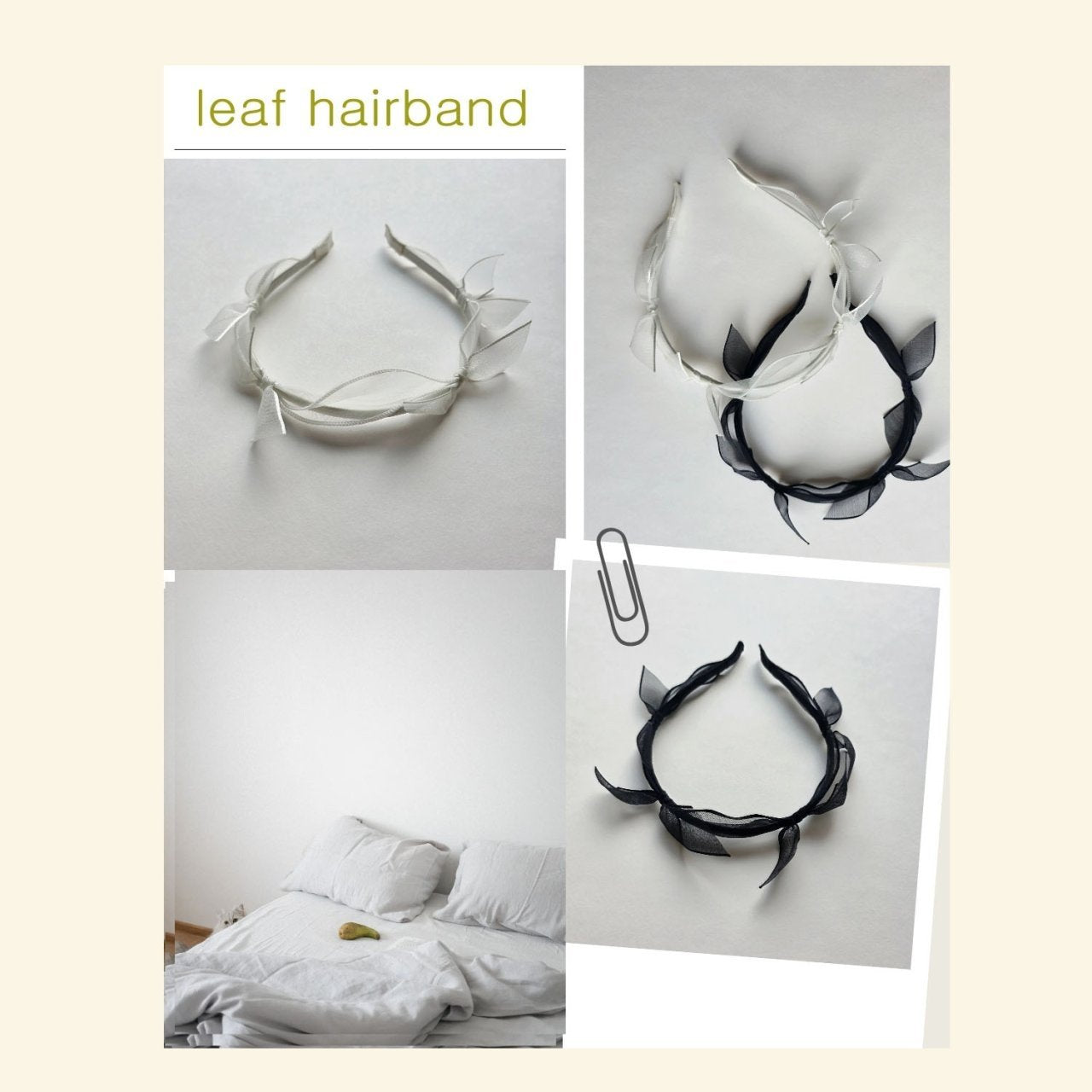 <予約>mon Atelier / Leaf Hairband