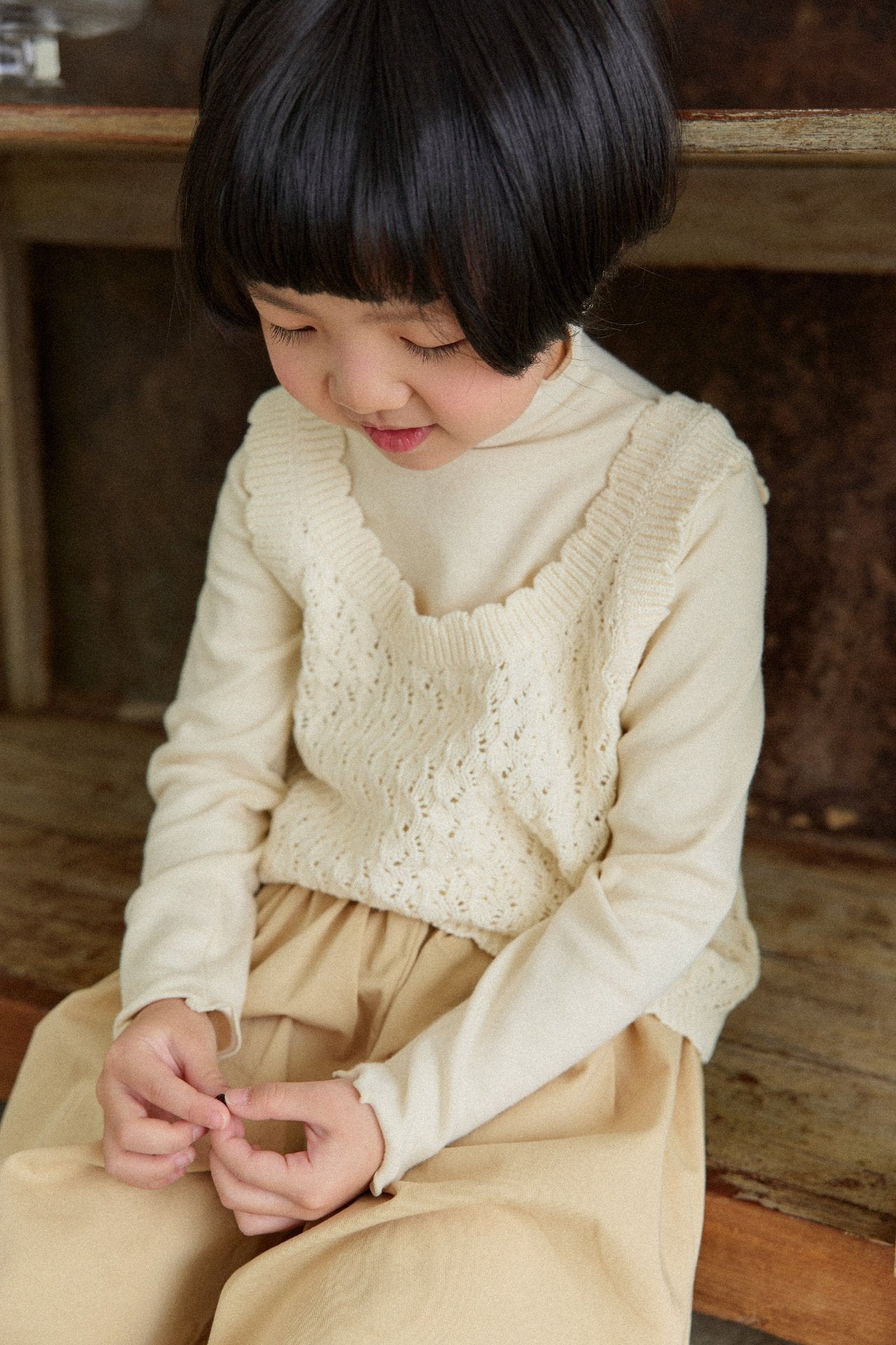 mon Atelier / scallop vest