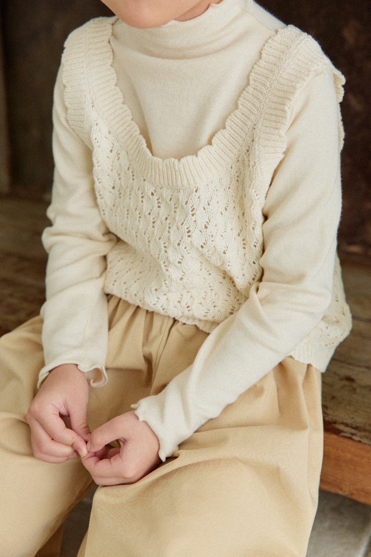 mon Atelier / scallop vest