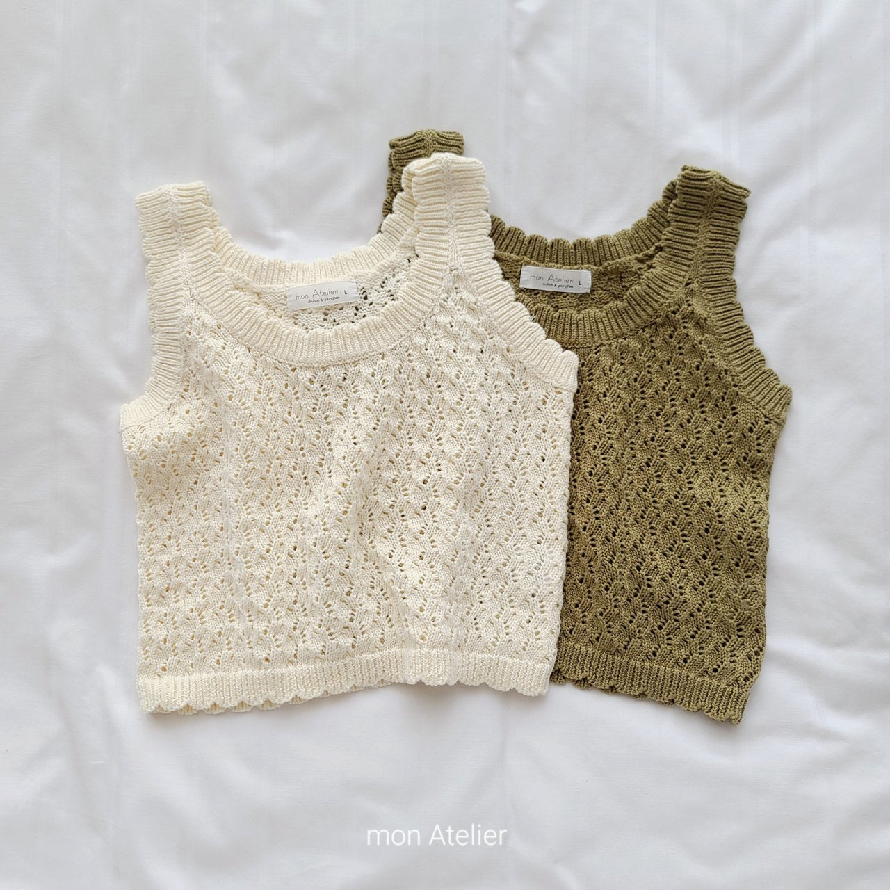 mon Atelier / scallop vest